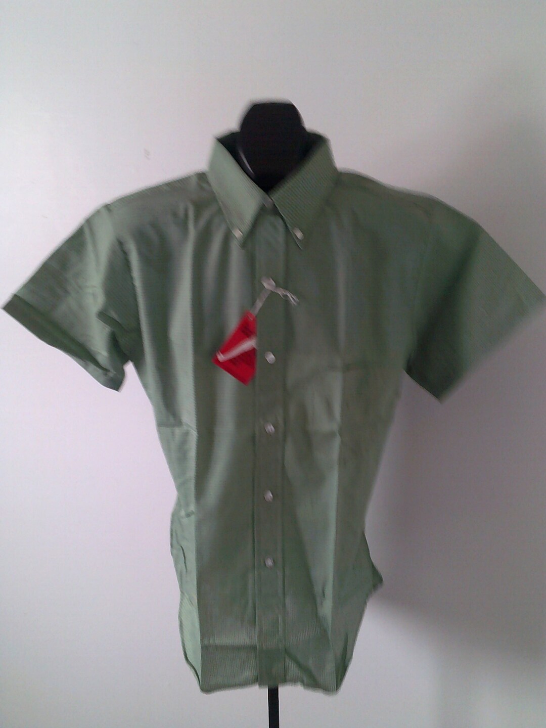 Chemise Vintage Boutonnée Sutton Marron - Taille 16/16.5 Large, Motif Géométrique, Occasion