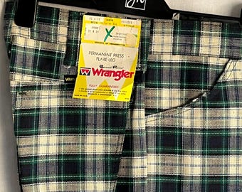 vintage 60s 70s męskie spodnie jeansowe WRANGLER FLARE 31x30 nos deadstock