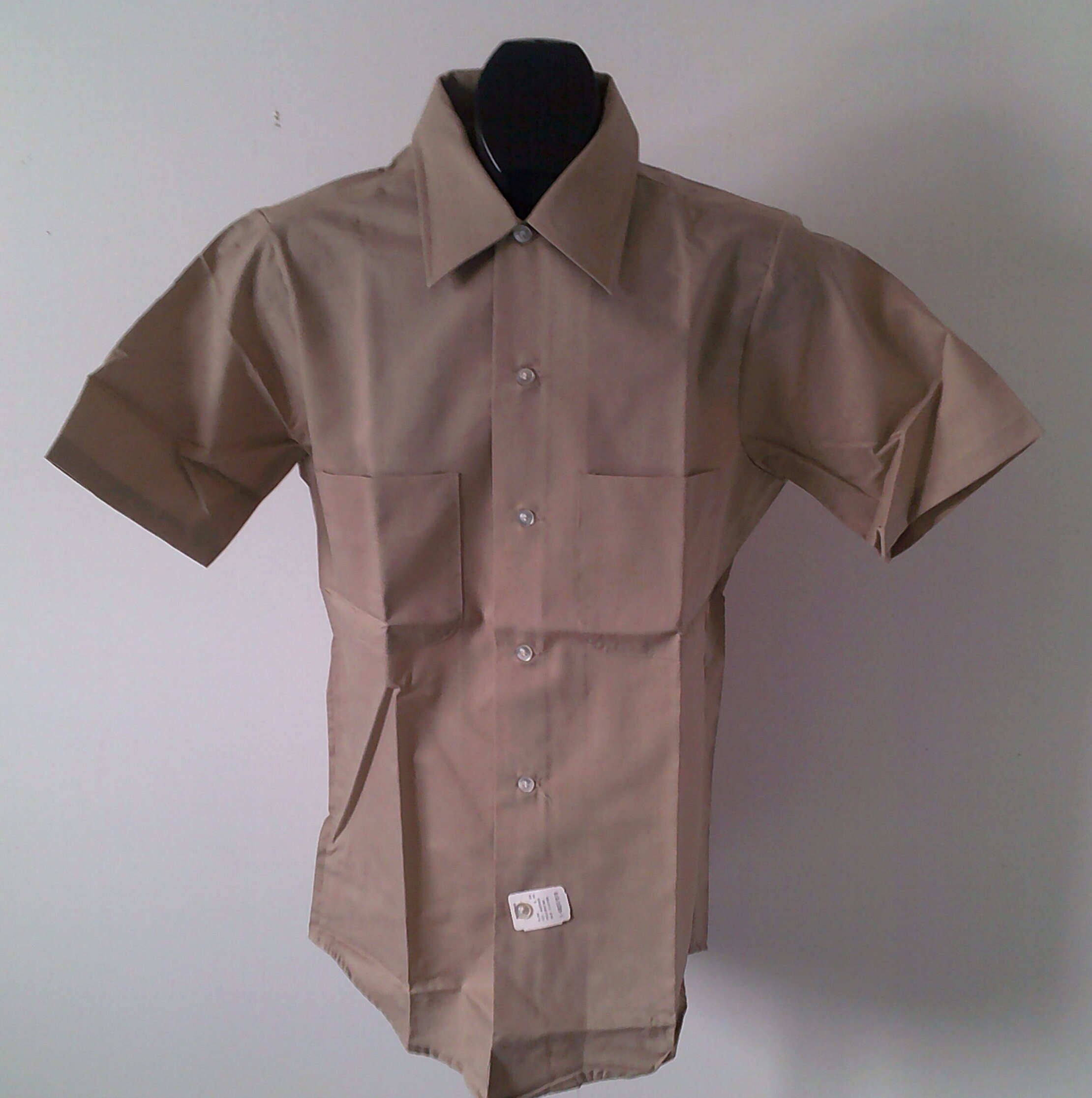 Vintage Mens 60s 70S Dress Shirt BIG Collar S Dee Cee Geek Chic 