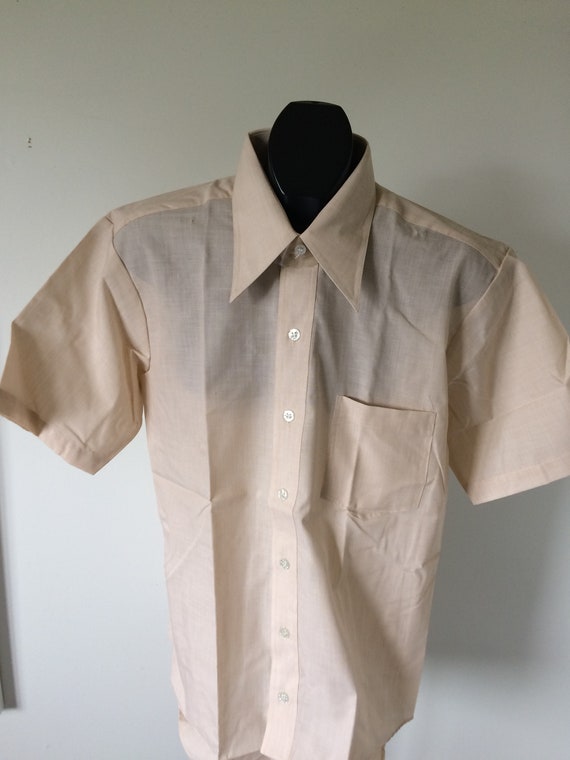 Buy Vintage 70s Mens Shirt Big Collar 16 Alexander's Nos Deadstock