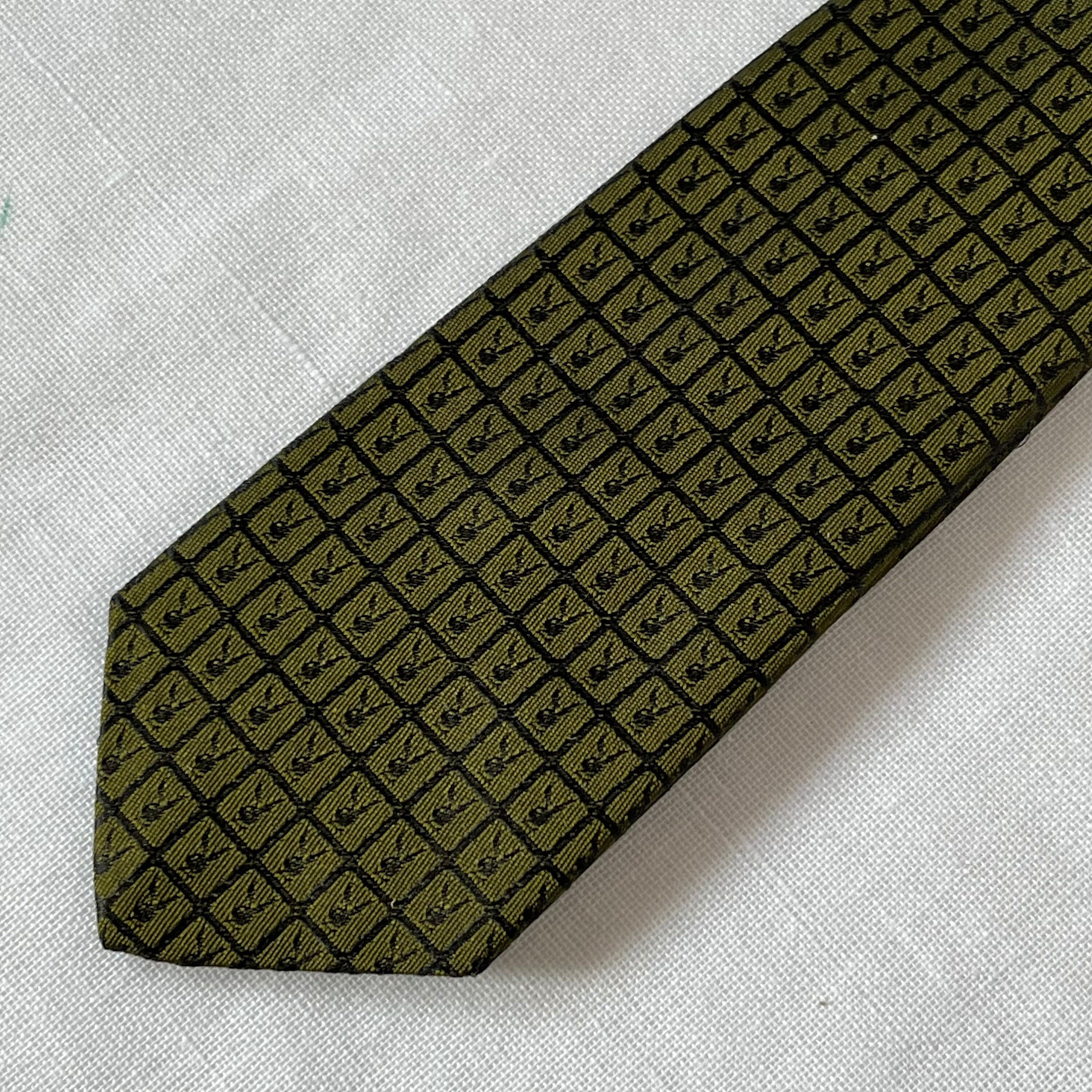 vintage Sir wembley SILK necktie skinny 2 1/4"  PLAYBOY bunny nos deadstock