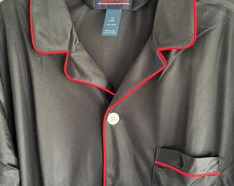 vintage mens 70s pajama SLINKY sheer nylon tricot USA 1X Bigman