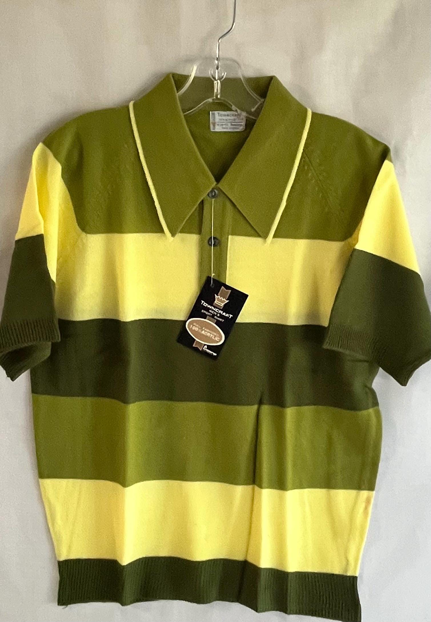 ヴィンテージ 60年代 メンズ アクリルニット ポロシャツ M rab