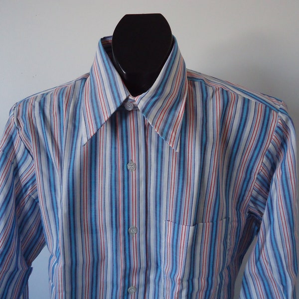 vintage 70s mens SHIRT M geek chic FLEETLINE NOS