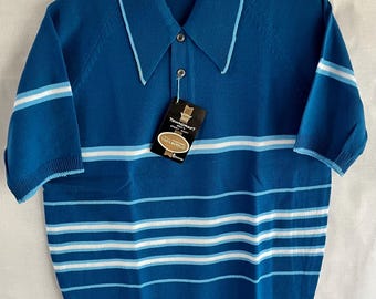ヴィンテージ 60年代 メンズ アクリルニット ポロシャツ M rab