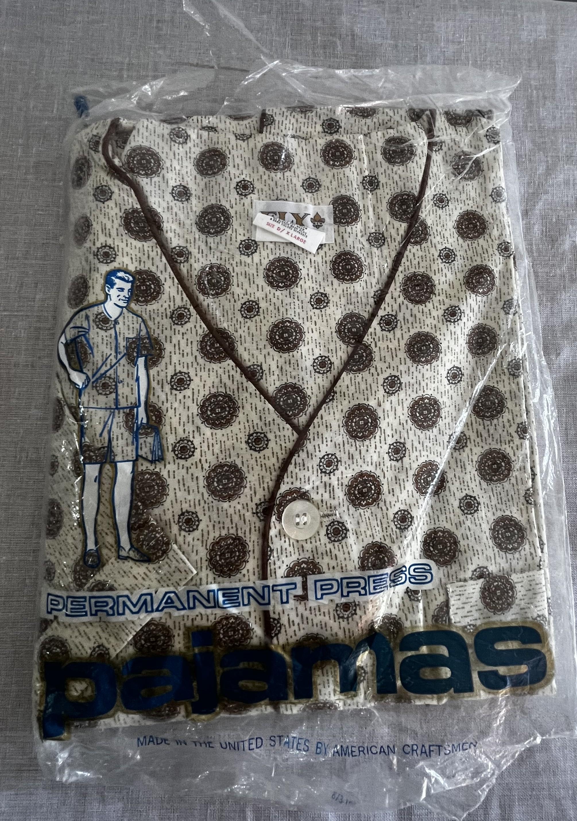Vintage Mens 60s Shorty Pajama ELY WALKER Polycotton D USA - Etsy