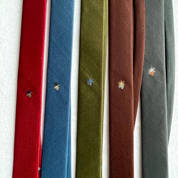 vintage WEMBLEY corbata delgada 2" nos deadstock RAB vlv mod USA