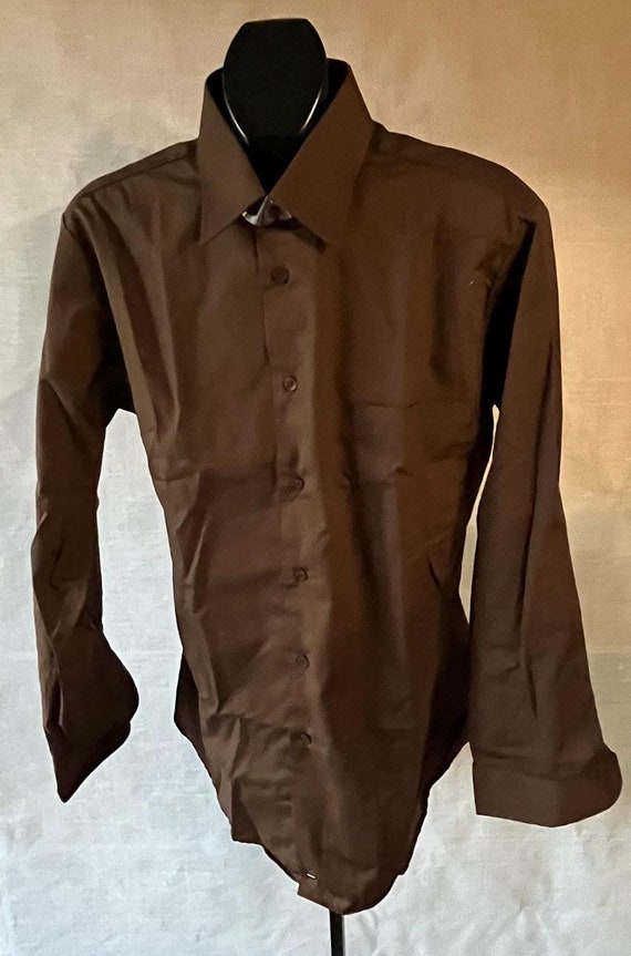 Vintage Mens 70s 80s Dress Shirt 2 1 2 Collar 16 SEARS Canada Etsy Canada