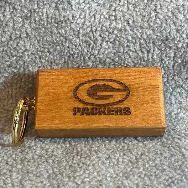 Green Bay Packers Key Chain made from Lambeau Field original bleachers