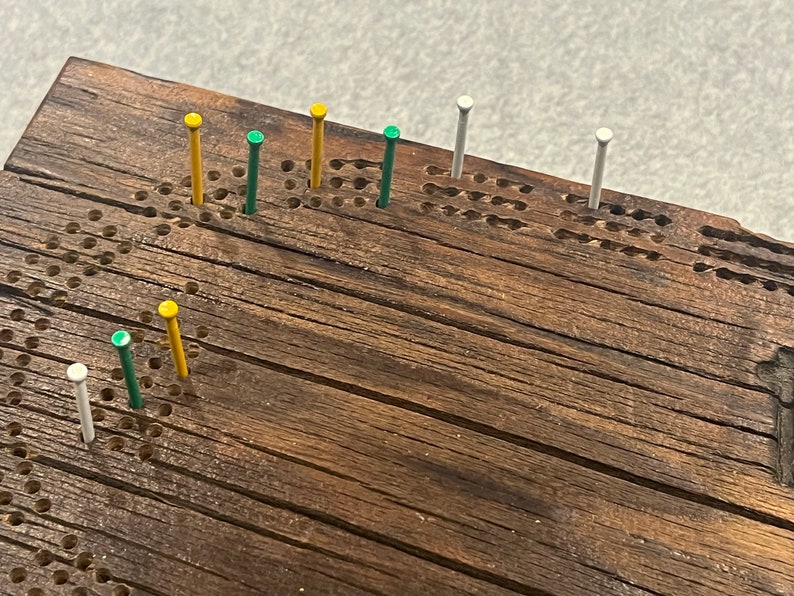 Green Bay Packers Cribbage Board Made From Lambeau Field Original