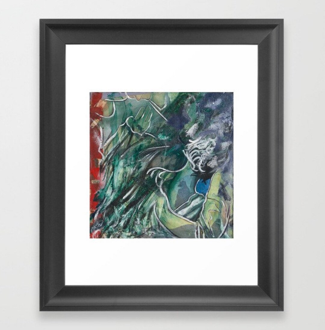 Abstract Art Wall Art Print, Mixed Media Art Print, Abstract Home Decor