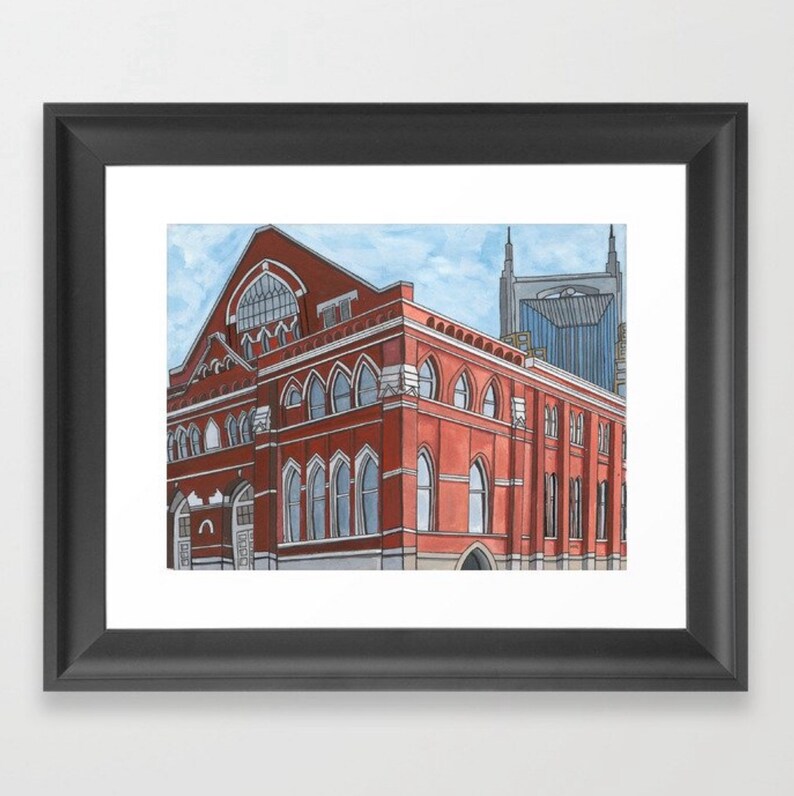 Ryman Auditorium and Batman Building Print Nashville TN - Etsy