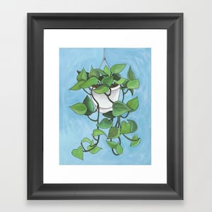 Pothos Plant Print, Pothos Plant Art, Plant Wall Art, Plant Prints, wall art decor, prints wall art, prints for framing