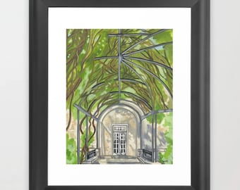 Cheekwood Gardens, Art Print, 11 x 14 print, Nature Art, Unframed Print, Living Room Decor, Watercolor Painting, Wall Art Decor, Nashville