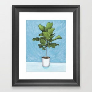 Set of 3 Plant Prints, Fiddle Leaf Fig, Pothos Plant, Snake Plant, Plant Wall Art, Plant Prints, prints wall decor, Mary Julia Craft