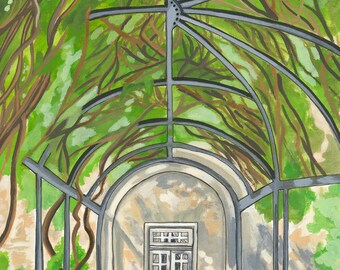 Cheekwood Gardens, Nature Painting, Original Artwork, Original Watercolor Painting, Nashville, Nature Wall Art, Wall Decor, 11 x 14 Painting