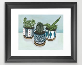Succulent print, succulent wall art, plant prints, plant wall decor, prints wall art, art prints, succulent wall decor, watercolor print
