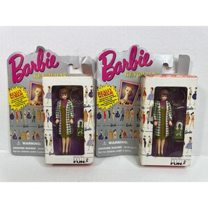 Vtg 1995 Barbie Doll Keychain Basic Fun Mattel Retro Miniature 90s Figurine