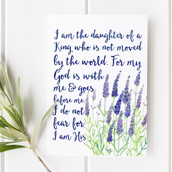 I Am The Daughter Of A King God No Fear Vinyl Wall Decal Bible Quote T28 I Am The Daughter Of A King God No Fear Vinyl Wall Decal Bible Quote T28