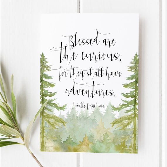 Benis Sont Les Curieux Lovelle Drachman Adventure Print Etsy