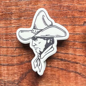 Pegatina de Trump Cowboy, vinilo político, arte de Trump resistente a la intemperie, regalo conservador, pegatina republicana, pegatina de Trump 2024