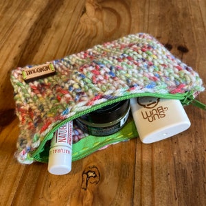 Cupcake Confetti Zipper Pouch / toiletries bag / makeup bag