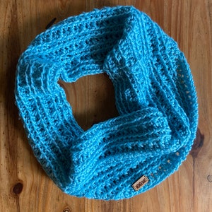 Textured Cowl Neck Scarf HANDMADE Crocheted