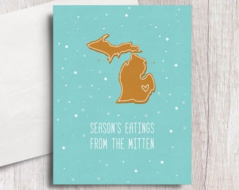 Seasons Eatings from the Mitten Greeting Card