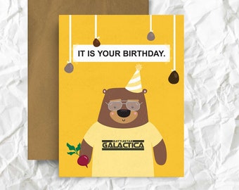 The Office Dwight Schrute Greeting Card, Birthday Card, Bears, Beets, Battlestar Galactica