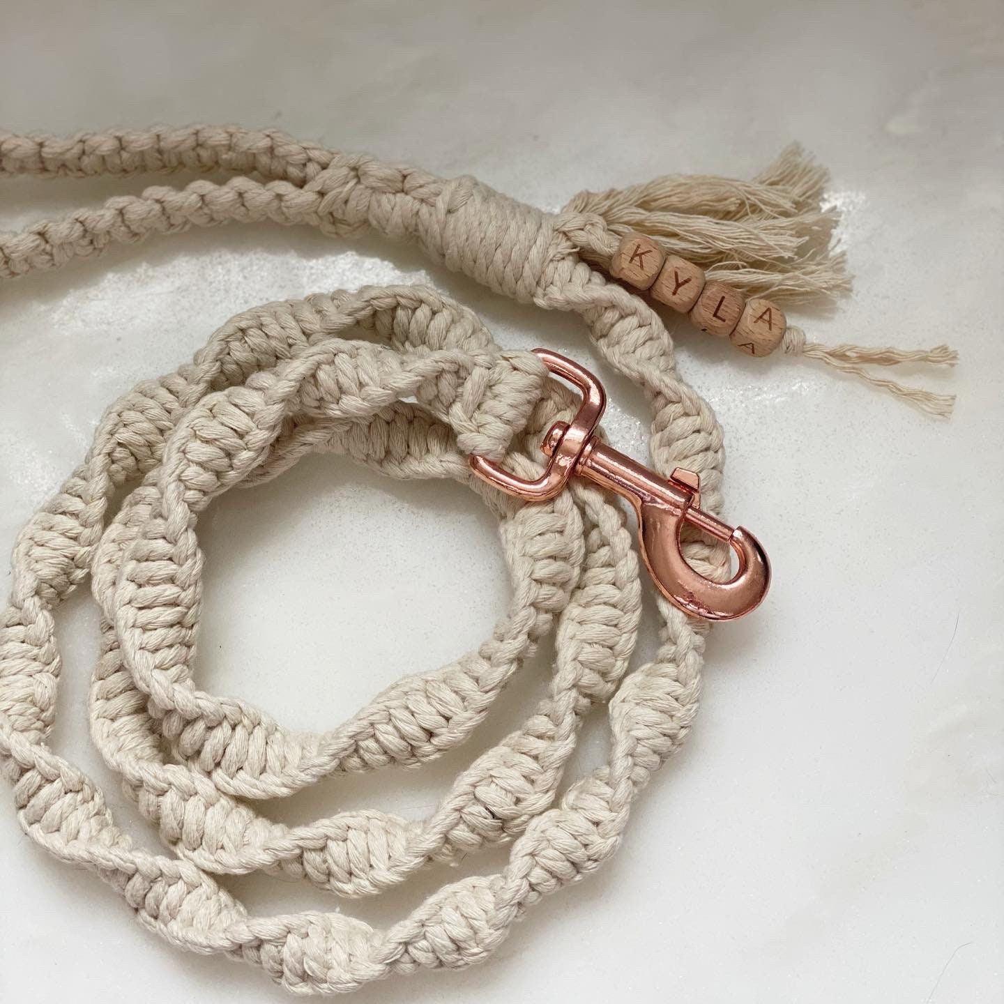 Macramé Dog Leash Personalized Macrame Dog Leash Leash Etsy.de