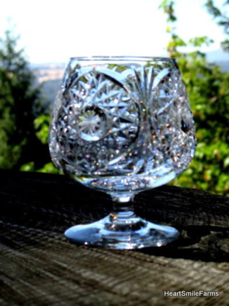 Monogrammed Brandy Snifter Set of 5 Small Wine Glass Etched Monogrammed