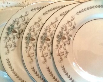 10 Mikasa Margaret Pattern #5555 Fine China Salad Plates