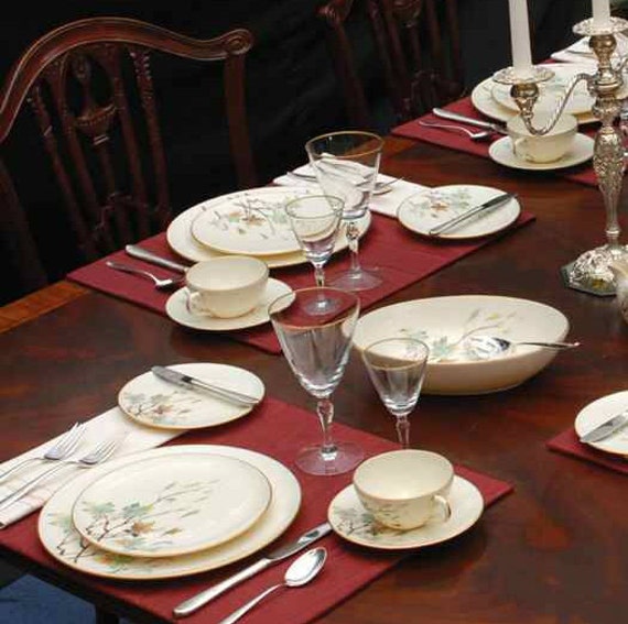 Vintage Mid century Lenox Westwind X 407 Fine China Dinnerware