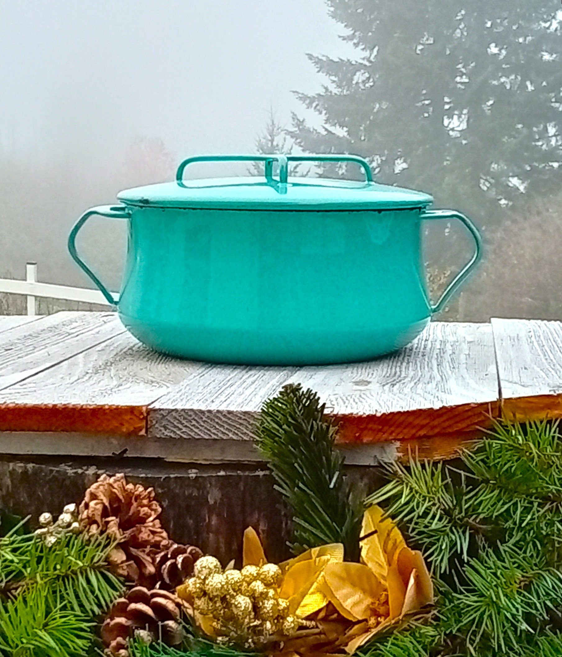 Jens Quistgaard - 1956 DANSK Yellow Enamelware Casserole Pot