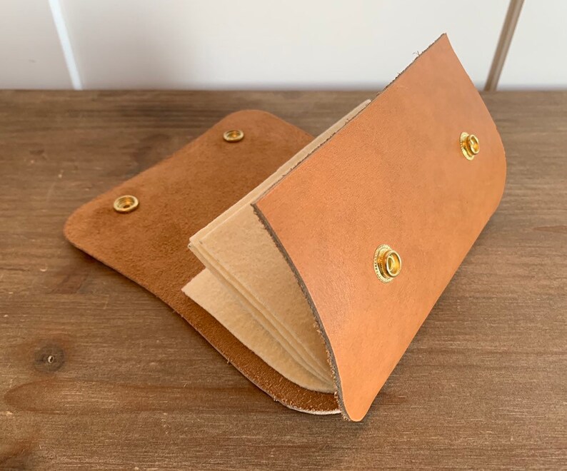 Custom Leather Fly Wallet Etsy