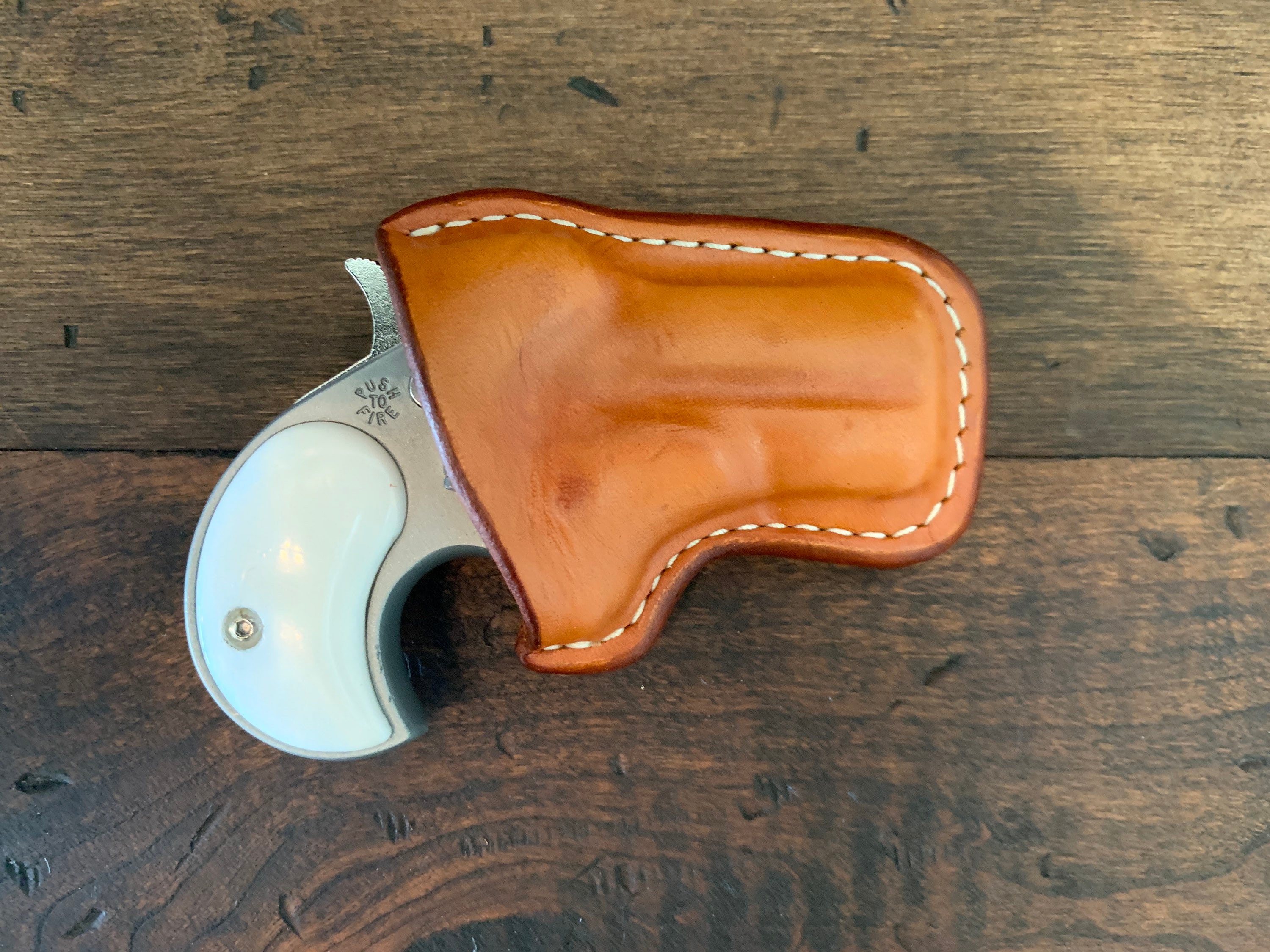 American Derringer/cobra Leather Holster Form Fitted for LR Etsy UK