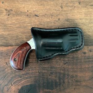 Black NAA Leather Holster for .22 Mag 1 1/8&quot; Barrel