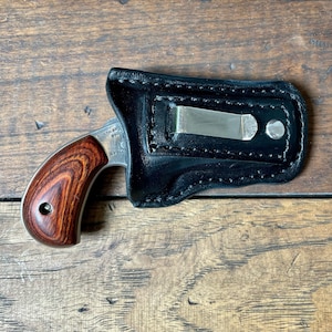 IWB Black NAA Leather Holster for .22 Pug