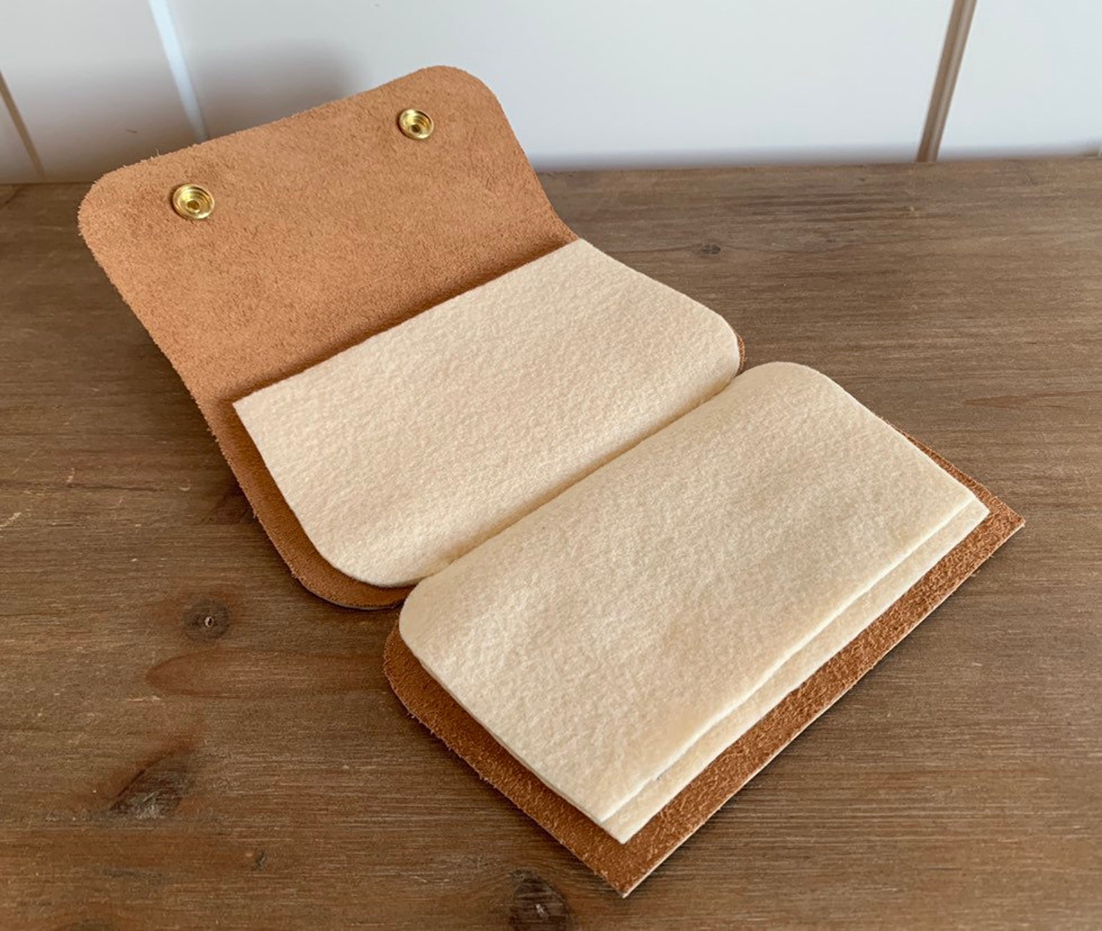 Custom Leather Fly Wallet Etsy