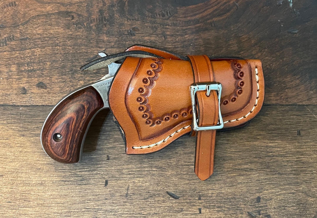 Western NAA 22 Mag Belt Holster Leather Holster Etsy