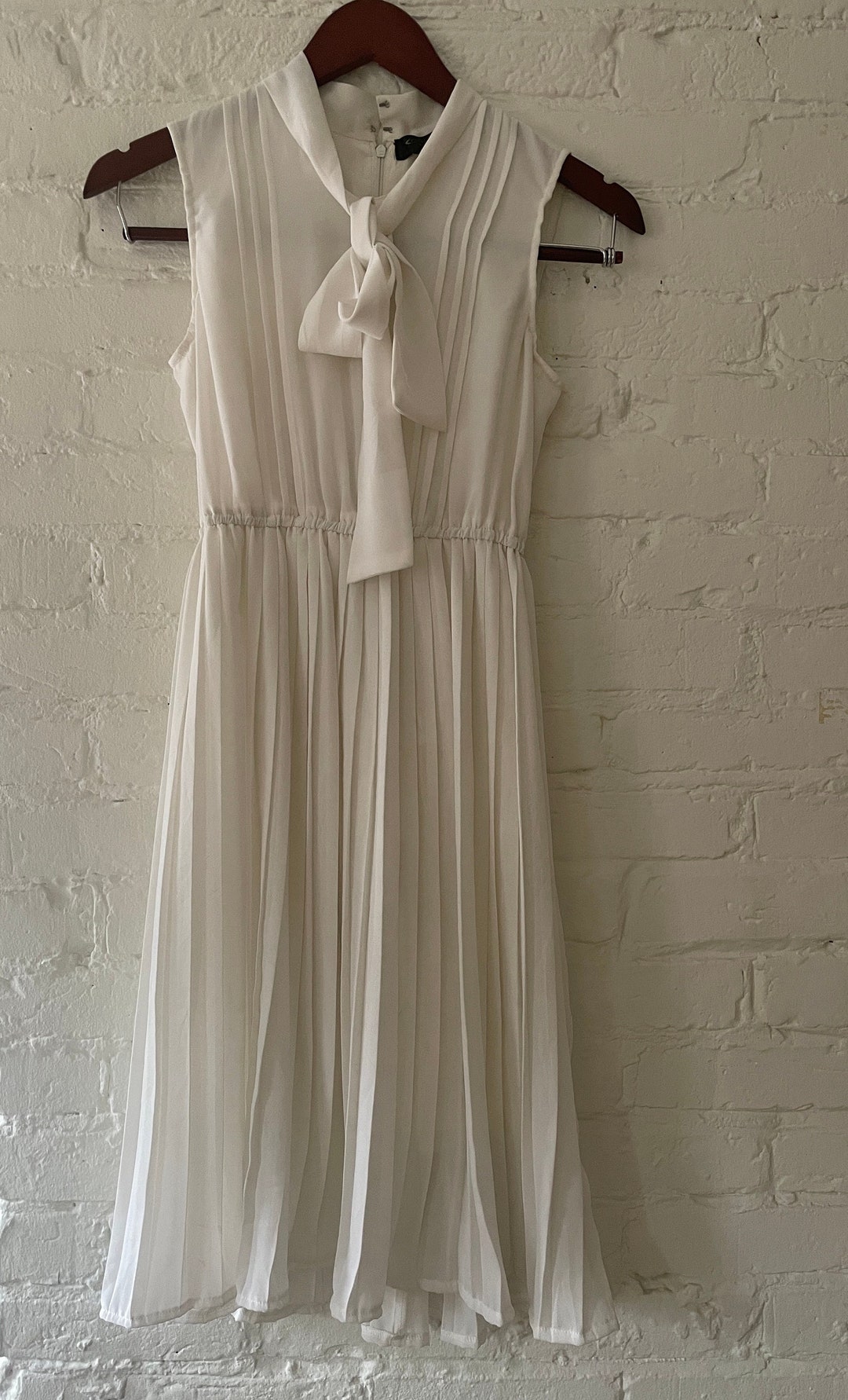 Vintage White Midi-length Evening Dress,White Party Dress Y5499 main image 1