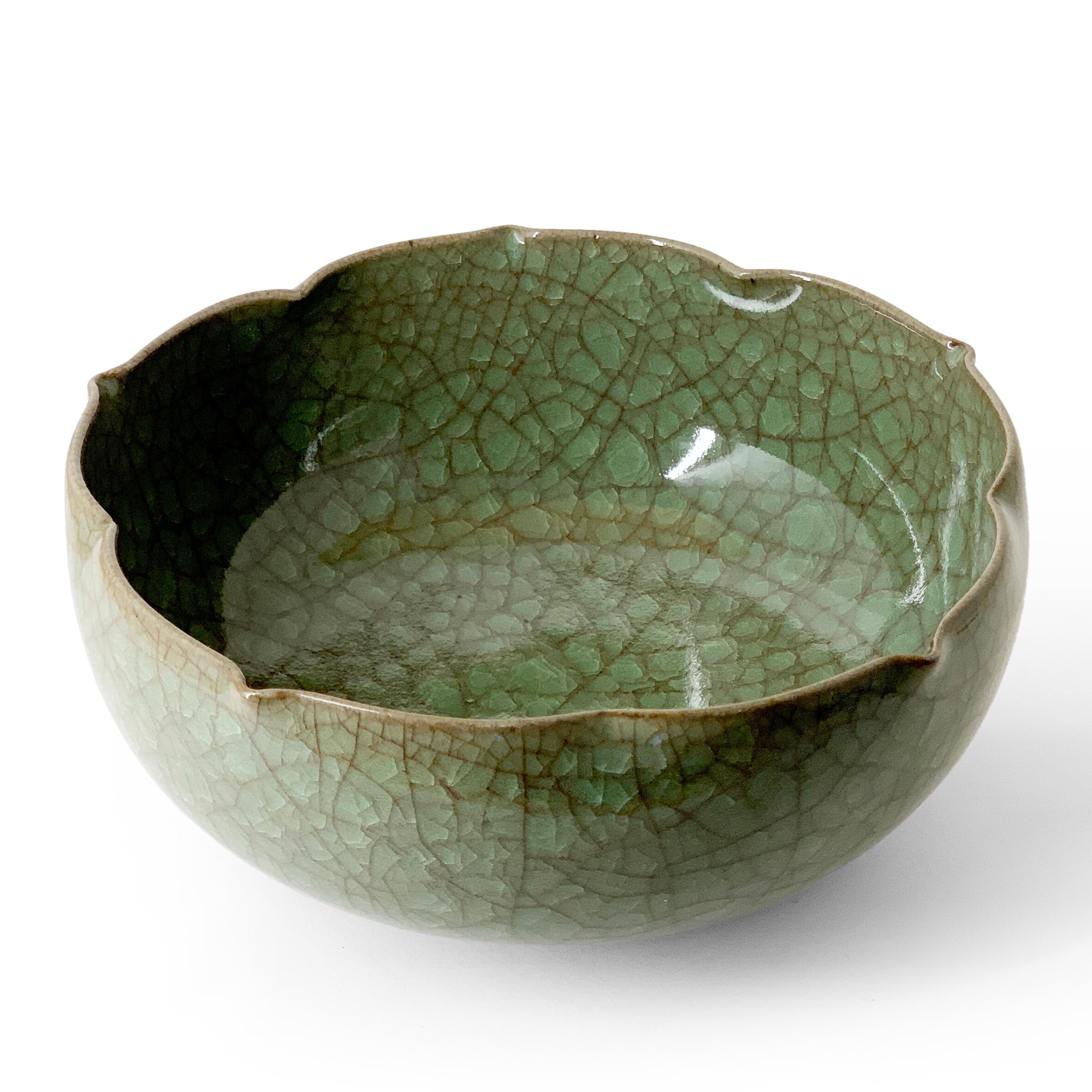 Japanese Vintage Handmade Bowl with crackled glaze 1032101 Etsy