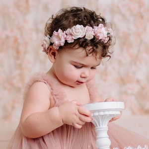 Flower Crown, Baby Flower Crown, Flower Girl Crown, Toddler Flower Crown, Newborn Flower Crown, Baby Headband, Toddler Floral Crown