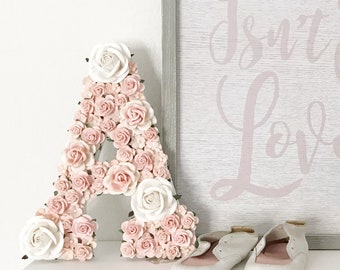 Carta de flores, letras de flores, berçário de letras florais, letras de flores para berçário, carta floral, berçário de letras de flores, decoração de berçário
