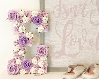 Flower Letter, Floral Letter, Flower Letter Nursery, Flower Letter for Wedding, Floral Initial, Custom Floral Letter Nursery, Nursery Decor
