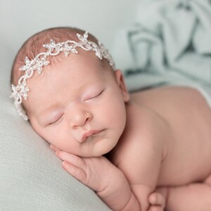 Newborn Headband, Baby Girl Headband, Baby Headpiece, Newborn Hair Accessory, Newborn TieBack, Toddler Headbands, Newborn Girl Accessories