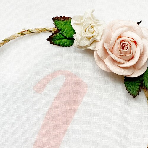 Baby Monthly Milestone Blanket Number Marker Milestone Etsy