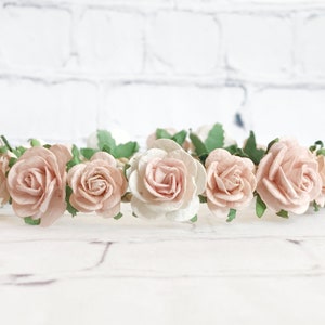 Flower Crown, Baby Flower Crown, Flower Crown Baby, Pink Flower Crown, Floral Headpiece, Flower Girl Headpiece, Boho Flower Crown
