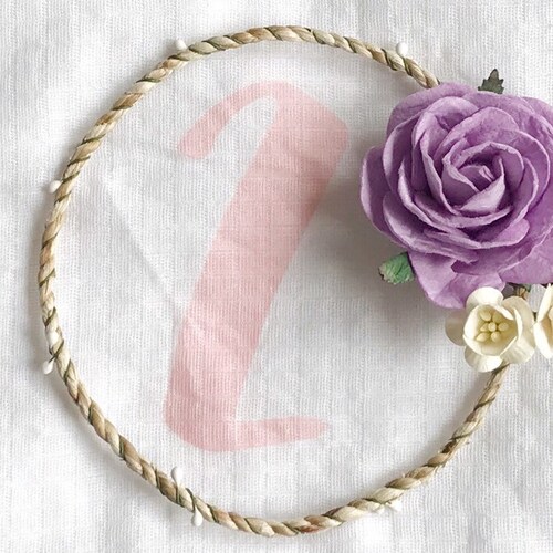 Baby Monthly Milestone Blanket Number Marker Monthly Etsy