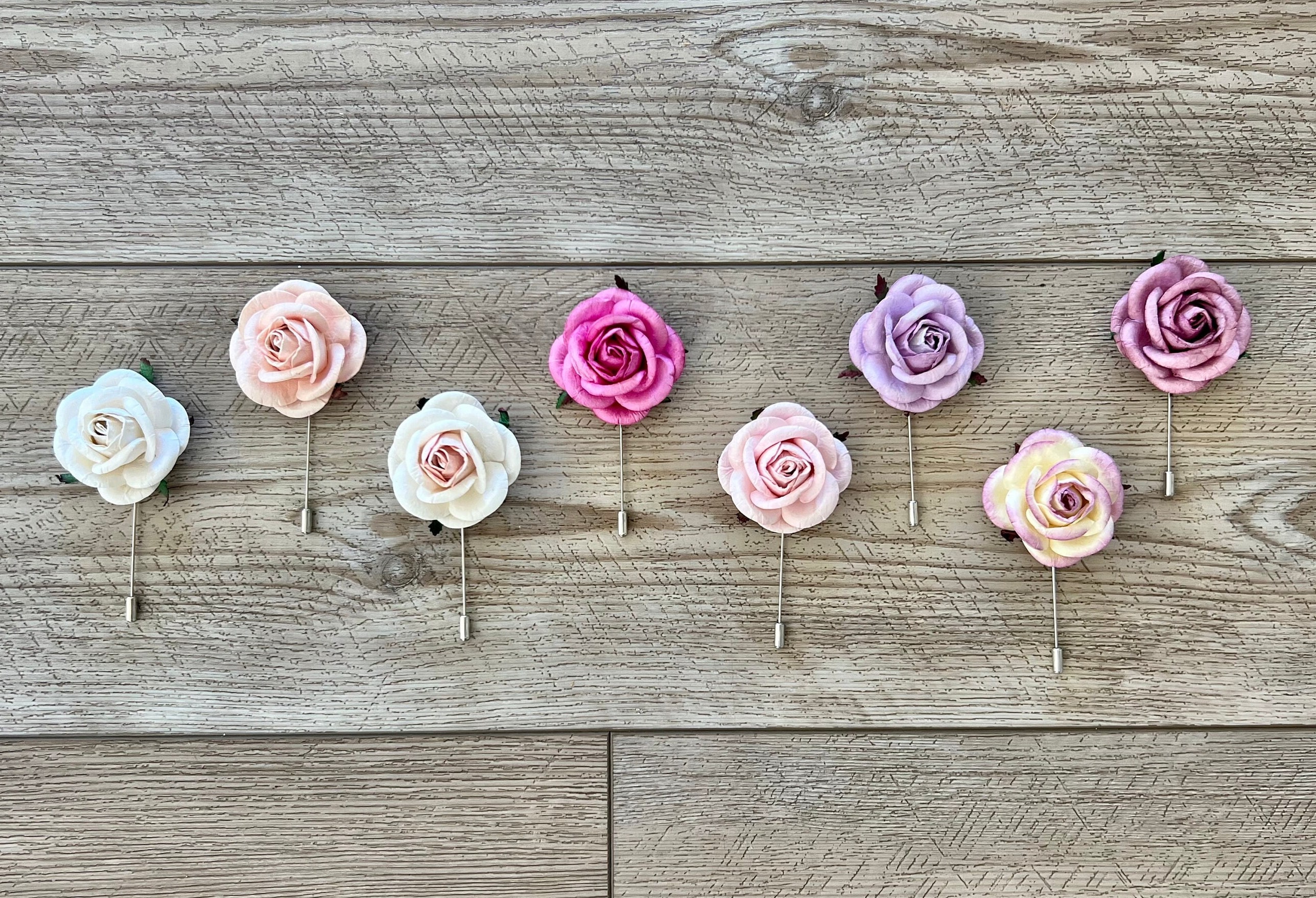 Pink Lapel Flower Pin Men, Dusty Rose Boutonniere, Satin Carnation